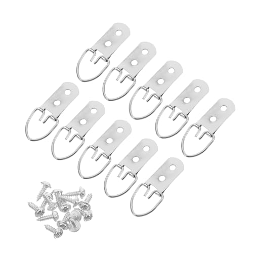 HOLIDYOYO 12 Stück Teiliges D Ring Bilderrahmen Aufhängekit mit Schrauben Robuste Metallhaken für Kunstwerke und Wanddekoration Installieren für Zuhause und Büro HOLIDYOYO 12 Stück Teiliges D Ring Bilderrahmen Aufhängekit mit Schrauben Robuste Metallhaken für Kunstwerke und Wanddekoration Installieren für Zuhause und Büro von HOLIDYOYO