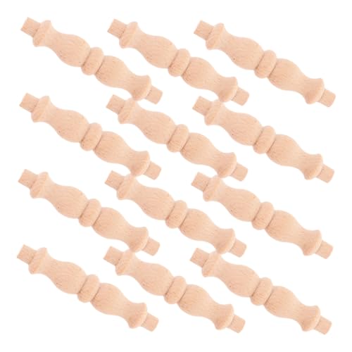 HOLIDYOYO 12 Stück Unlackierte Baluster für Möbelreparatur und DIY Projekte Gourd Design Dekorative Holzspindeln für Innenräume und Festliche Anlässe von HOLIDYOYO