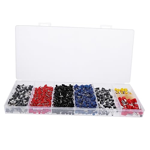 HOLIDYOYO 1200 Stück Ferrule Crimpverbinder mit Aufbewahrungskoffer Isolierte Kabelschuhe für Einfache Verkabelung Geeignet für Autos Haushaltsgeräte und Elektronische Komponenten HOLIDYOYO 1200 Stück Ferrule Crimpverbinder mit Aufbewahrungskoffer Isolierte Kabelschuhe für Einfache Verkabelung Geeignet für Autos Haushaltsgeräte und Elektronische Komponenten von HOLIDYOYO
