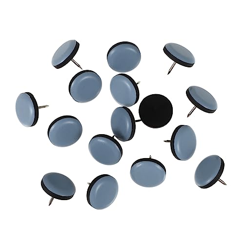 HOLIDYOYO 16 Stück Möbelgleiter Teilig Boden und Möbelbeinschoner für Teppich und Hartböden rutschfest und Geräuschreduzierend Strapazierfähigem Material Rund Blauer Schutz für Stuhlbeine von HOLIDYOYO