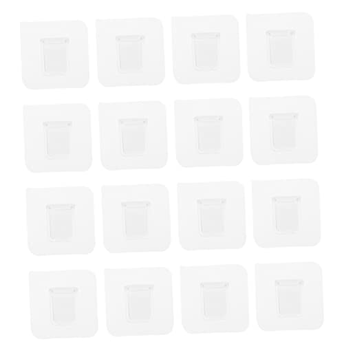 HOLIDYOYO 16 Stück Teiliges Selbstklebendes Regalbodenträgerset Transparente Regalstützen für Kleiderschränke ohne Bohren zur Flexiblen Trennung von Einlegeböden Installieren von HOLIDYOYO