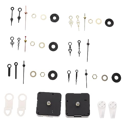 HOLIDYOYO 1Satz DIY Uhrwerk Ersatzset für Wanduhren Robustes Uhrwerk Geeignet für Verschiedene Uhrenstile Metallzeigern für Kreative Projekte von HOLIDYOYO