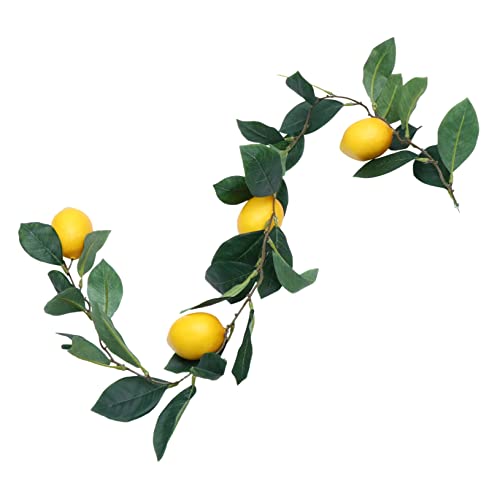 HOLIDYOYO Einzigartige Zitronendekoration 1 Stück Künstliche Zitronenranken in Gelb für Zuhause und Als Foto-Requisite HOLIDYOYO Einzigartige Zitronendekoration 1 Stück Künstliche Zitronenranken in Gelb für Zuhause und Als Foto-Requisite von HOLIDYOYO