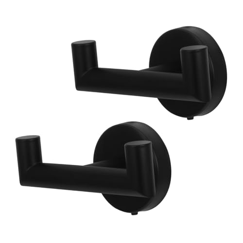 HOLIDYOYO 2 STÜCK Multifunktionale Handtuchhaken aus für Badezimmer Wandmontierte Doppelhaken für Handtücher Mäntel und Kleidung Stilvolles Design Schwarz HOLIDYOYO 2 STÜCK Multifunktionale Handtuchhaken aus für Badezimmer Wandmontierte Doppelhaken für Handtücher Mäntel und Kleidung Stilvolles Design Schwarz von HOLIDYOYO