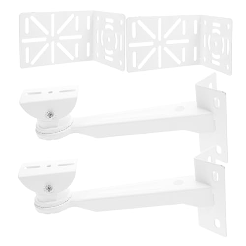 HOLIDYOYO 2 Sätze Förmige Überwachungskamera-wandhalterungen aus Stahl Verstärkte Halterung mit Verstellbaren Winkeln für Dome-kameras Lange Ausleger Robuste Sicherheitshalterungen von HOLIDYOYO
