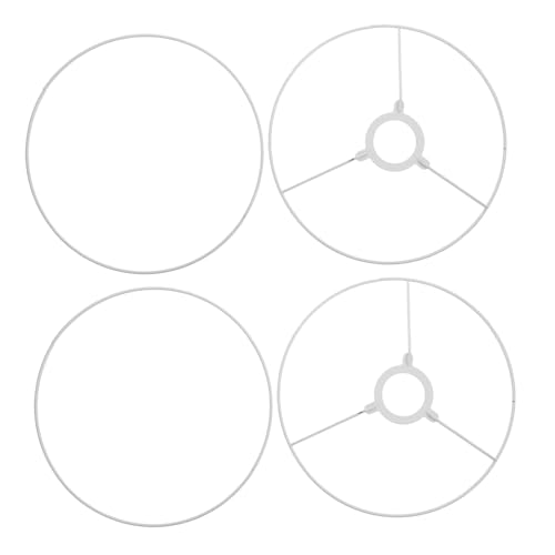 HOLIDYOYO 2 Sätze Lampenschirm Gestell aus Robustem Eisen Einfache Deckenleuchte Rahmen Langlebige Halterung für DIY Pendelleuchten Vielseitig Einsetzbar für Wohnzimmer Schlafzimmer von HOLIDYOYO