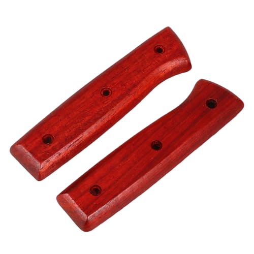 HOLIDYOYO 2 Sätze Messergriff aus Holz Ergonomischer Rutschfester Küchenmesser Ersatzgriff Langlebig und Komfortabel Passend für Traditionelle Kochmesser Küchenwerkzeug Zubehör von HOLIDYOYO
