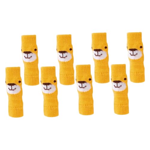 HOLIDYOYO 2 Sätze Niedliche Hundebeinsocken Gelb Pfotenfreundlich Anti rutsch Weiche Schutzsocken für Welpenbeine Pflegeleichte Haustier socken für Drinnen und Draußen HOLIDYOYO 2 Sätze Niedliche Hundebeinsocken Gelb Pfotenfreundlich Anti rutsch Weiche Schutzsocken für Welpenbeine Pflegeleichte Haustier socken für Drinnen und Draußen von HOLIDYOYO