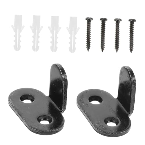 HOLIDYOYO 2 Sätze Teiliges Bodenführung aus Carbonstahl Verstellbarer Schiebetür stopper für Scheunentüren Verhindert Türschwingen Einfache Montage Geeignet für Schrank von HOLIDYOYO