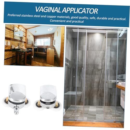 HOLIDYOYO 2 Sätze Teiliges Duschtür Obere und Untere Türrollen für Schiebetüren Leise Laufrollen für Duschtüren Stabile Langlebige Glas duschkabinen ersatzteile von HOLIDYOYO