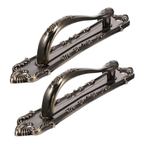 HOLIDYOYO 2 Stück Antike Türgriffe aus Holz Vintage Türdrücker mit Glatter Oberfläche Einfache Montage Robust für Türen Schränke Kinderzimmer Retro Möbelgriff Praktischer Ziehgriff von HOLIDYOYO