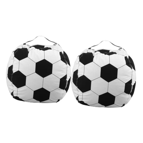 HOLIDYOYO 2 Stück Aufbewahrungstasche Für Sitzsackbezug Fußball Plüschtierhalter Sitzsackhülle Zum Organisieren Groß Veranstalter -Organizer-Abdeckung Kind Jumbo Segeltuch von HOLIDYOYO
