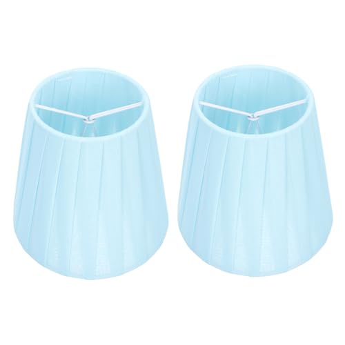 HOLIDYOYO 2 Stück Chic Stoff Lampenschirm Lichtzubehör Lampenschirme für Tischlampe Wandlampe Stehlampe Schlafzimmer Beleuchtung von HOLIDYOYO