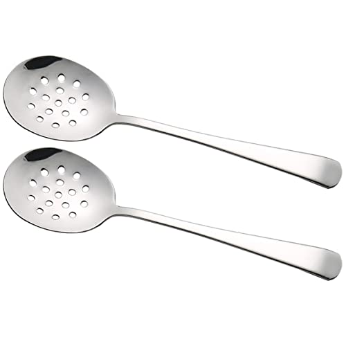 HOLIDYOYO 2 Stück Edelstahlsieb Sieb Nudelsieb Servierlöffel Das Multifunktionale Essgeschirr Klein Praktisch Groß Geschlitzt Hohe Abtropflöffel Edelstahl 304 Silberfarben HOLIDYOYO 2 Stück Edelstahlsieb Sieb Nudelsieb Servierlöffel Das Multifunktionale Essgeschirr Klein Praktisch Groß Geschlitzt Hohe Abtropflöffel Edelstahl 304 Silberfarben von HOLIDYOYO