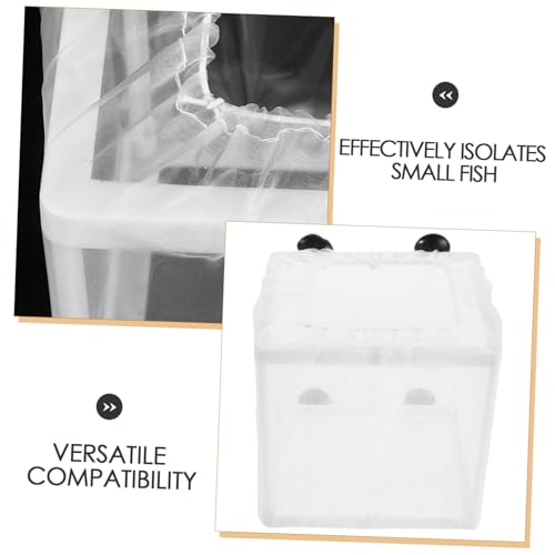 HOLIDYOYO 2stücke Fischzuchtbox Für Aquarium Mit Netz Für Schwimmende Isolationsbrüterei Transparent Zur Beobachtung Und Schutz Von Eiern Und Jungfischen von HOLIDYOYO