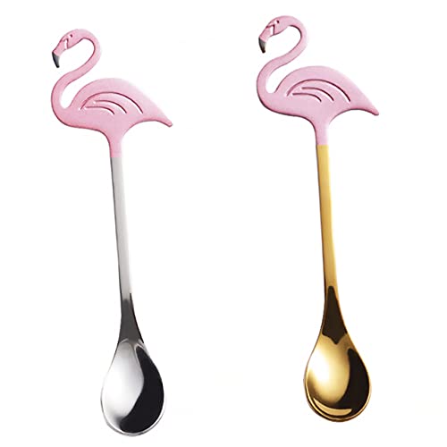HOLIDYOYO 2 Stück Flamingo-Rührlöffel küchenlöffel kaffelöffel dessertteller strohhalmlöffel kleine Löffel Küchenutensilien multifunktionale Löffel Kaffeelöffel Edelstahl 304 Silver HOLIDYOYO 2 Stück Flamingo-Rührlöffel küchenlöffel kaffelöffel dessertteller strohhalmlöffel kleine Löffel Küchenutensilien multifunktionale Löffel Kaffeelöffel Edelstahl 304 Silver von HOLIDYOYO