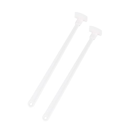 HOLIDYOYO 2 Stück Flaschenschaber Aus Silikon Utensil Butterschaber Spachtel Kochen Flaschenspatel Silikonschaber Weiß von HOLIDYOYO