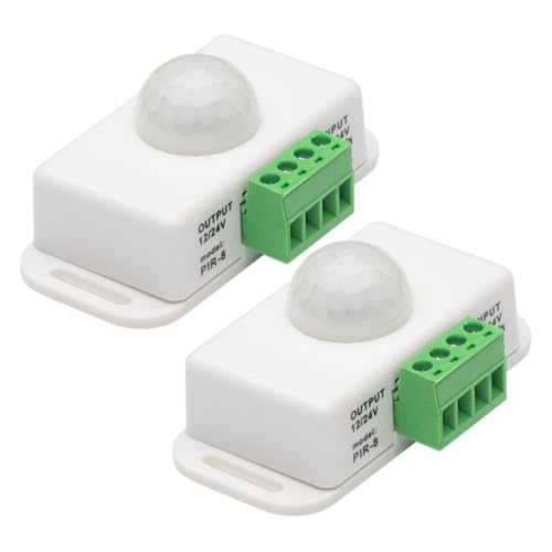 HOLIDYOYO 2 Stück Infrarot Bewegungsmelder Timer Lichtsteuerung für Schränke Treppen Eingangsbereiche Bewegungsensor mit Einstellbarem Verzögerungszeitraum von Minuten HOLIDYOYO 2 Stück Infrarot Bewegungsmelder Timer Lichtsteuerung für Schränke Treppen Eingangsbereiche Bewegungsensor mit Einstellbarem Verzögerungszeitraum von Minuten von HOLIDYOYO