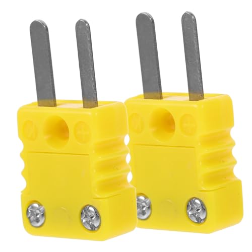 HOLIDYOYO 2 Stück K Type Thermoelement Adapterstecker Hochwertige Kabelverbindung mit Guter Isolierung für Präzise Temperaturmessungen für DIY Thermoelement Projekte HOLIDYOYO 2 Stück K Type Thermoelement Adapterstecker Hochwertige Kabelverbindung mit Guter Isolierung für Präzise Temperaturmessungen für DIY Thermoelement Projekte von HOLIDYOYO