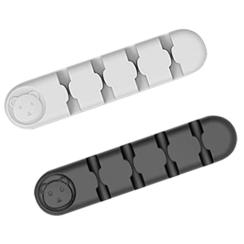 HOLIDYOYO 2 Stück Kabel Organizer aus Silikon Selbstklebende Kabelhalter für Schreibtisch und Büro Effektive Lösung zur Kabelorganisation HOLIDYOYO 2 Stück Kabel Organizer aus Silikon Selbstklebende Kabelhalter für Schreibtisch und Büro Effektive Lösung zur Kabelorganisation von HOLIDYOYO
