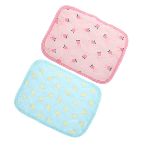 HOLIDYOYO 2 Stück Kühlendes Kleintier sommermatten aus Strapazierfähigem Atmungsaktive Hamster Kaninchen kühlkissen Faltbare Langlebige Schlafunterlage für Kleine Haustiere von HOLIDYOYO