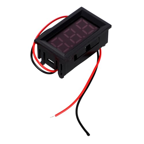 HOLIDYOYO 2 Stück LED Voltmeter Mini Dc Digital Spannungsmesser Rot LED Anzeige Hohe Präzision Kompakte Bauweise Für Industrie Schaltungsprüfungen von HOLIDYOYO