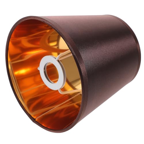 HOLIDYOYO 2 Stück Lampenschirm aus Metall und Stoff Kleine Lampenabdeckung für Schreibtisch Wandleuchte Dekorativer Lampenschirm für Schlafzimmer und Wohnzimmer Schützender Lichtdiffusor von HOLIDYOYO