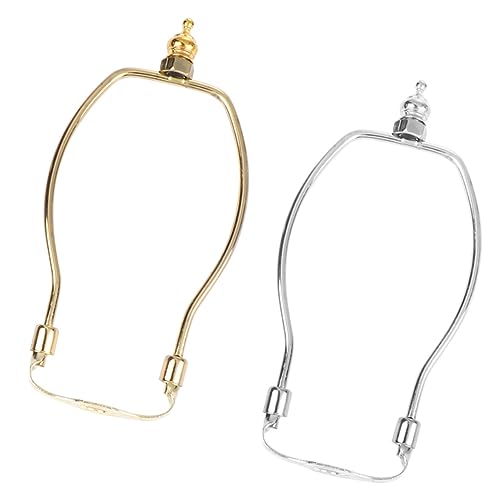 HOLIDYOYO 2 Stück Lampenschirmhalter Teilig Lampenharfe Verchromt und Goldfarben für Tisch und Stehleuchten Stabil Einfach zu Montieren Geeignet für Kristall und Wohnraumleuchten HOLIDYOYO 2 Stück Lampenschirmhalter Teilig Lampenharfe Verchromt und Goldfarben für Tisch und Stehleuchten Stabil Einfach zu Montieren Geeignet für Kristall und Wohnraumleuchten von HOLIDYOYO