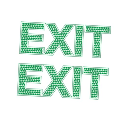 HOLIDYOYO 2 Stück Leuchtendes Exit Sicherheitsschild Wandaufkleber für Notausgang Selbstklebend für und Einzelhandel HOLIDYOYO 2 Stück Leuchtendes Exit Sicherheitsschild Wandaufkleber für Notausgang Selbstklebend für und Einzelhandel von HOLIDYOYO