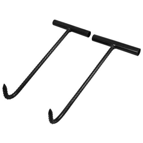 HOLIDYOYO 2 Stück Manhole Hook Teilig Stahl T Griff Schachtdeckelheber Robust Vielseitig für Kanalschächte und Rolltorhaken Geeignet HOLIDYOYO 2 Stück Manhole Hook Teilig Stahl T Griff Schachtdeckelheber Robust Vielseitig für Kanalschächte und Rolltorhaken Geeignet von HOLIDYOYO