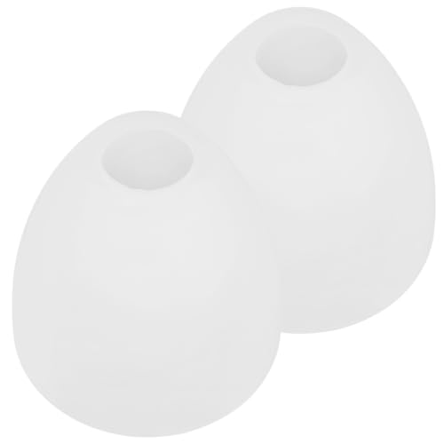 HOLIDYOYO 2 Stück Mattierter Glasschirm Lampenschirm Ersatz Abdeckung für Pendelleuchte Wandlampe Teiliges Leuchtenzubehör für Flur Wohnzimmer Schlafzimmer von HOLIDYOYO