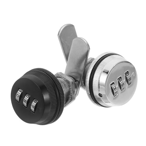 HOLIDYOYO 2 Stück Mechanisches Zahlenschloss Schubladen und Aktenkabinette Multifunktionale Sicherheitsverriegelung aus Zinklegierung Benutzerfreundlich ohne Batterien Geeignet für Schränke von HOLIDYOYO