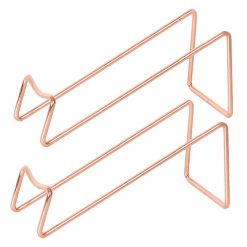 HOLIDYOYO 2 Stück Metall Weinflaschenhalter Rosegold Tischständer für Whisky und Rotwein Dekorativer Flaschenhalter für Zuhause Bar Restaurant von HOLIDYOYO