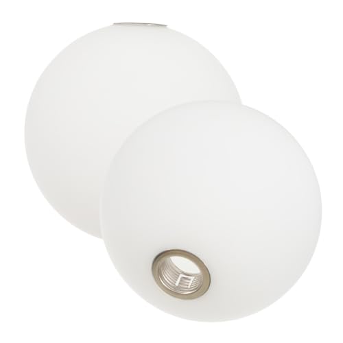 HOLIDYOYO 2 Stück Milchglas Kugel Lampenschirm für Deckenleuchte Glaskugel Lampenabdeckung für Kronleuchter Warmes Licht für Gemütliche Räume HOLIDYOYO 2 Stück Milchglas Kugel Lampenschirm für Deckenleuchte Glaskugel Lampenabdeckung für Kronleuchter Warmes Licht für Gemütliche Räume von HOLIDYOYO