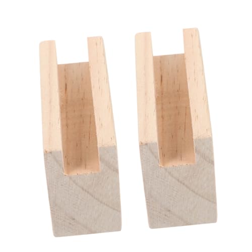 HOLIDYOYO 2 Stück Möbelerhöhungen Holz Möbelhöhe Erhöhen Betthöher Tischfuß Erhöhung Möbelstützen rutschfest für Bett Sofa Schrank Beine Einfache Montage von HOLIDYOYO
