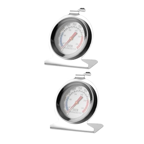HOLIDYOYO 2 Stück Ofenthermometer Dualskala Hitzebeständig Präzise Temperaturmessung für Grill Backofen Robust und Leicht Tragbar von HOLIDYOYO