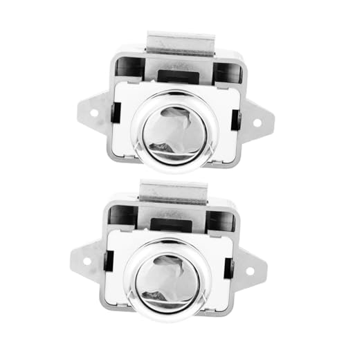 HOLIDYOYO 2 Stück Rv Schrankverschlüsse Drucktastenschloss Metall ohne Schlüssel Schubladensicherung für Wohnmobile Boote Kompakte Vibrationsfeste Möbelverriegelung für Schränke und HOLIDYOYO 2 Stück Rv Schrankverschlüsse Drucktastenschloss Metall ohne Schlüssel Schubladensicherung für Wohnmobile Boote Kompakte Vibrationsfeste Möbelverriegelung für Schränke und von HOLIDYOYO
