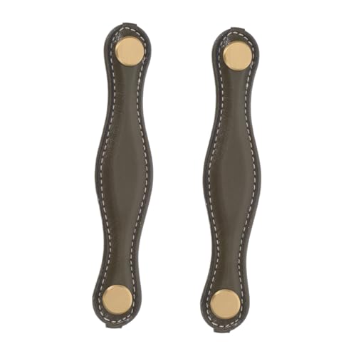 HOLIDYOYO 2 Stück Schrankgriffe aus PU Kunstleder Ergonomisch Geformt Moderne Möbelgriffe für Küchen und Kleiderschränke Langlebige und Stilvolle Ersatzbeschläge Olivgrün HOLIDYOYO 2 Stück Schrankgriffe aus PU Kunstleder Ergonomisch Geformt Moderne Möbelgriffe für Küchen und Kleiderschränke Langlebige und Stilvolle Ersatzbeschläge Olivgrün von HOLIDYOYO