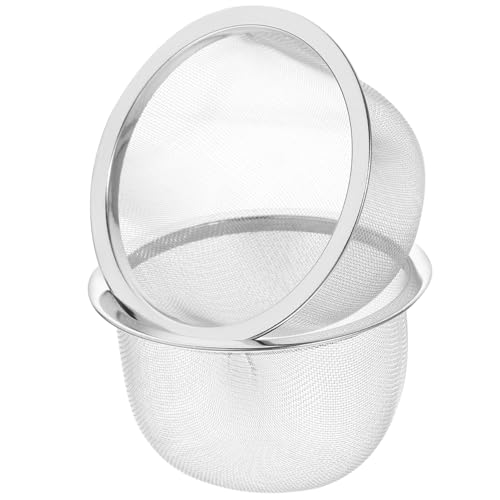 HOLIDYOYO 2 Stück Teesieb Als Teekannen-Ersatz Edelstahl-Mesh-Sieb Wiederverwendbar Lose Teeblätter Für Teebereiter Kaffeebereiter HOLIDYOYO 2 Stück Teesieb Als Teekannen-Ersatz Edelstahl-Mesh-Sieb Wiederverwendbar Lose Teeblätter Für Teebereiter Kaffeebereiter von HOLIDYOYO