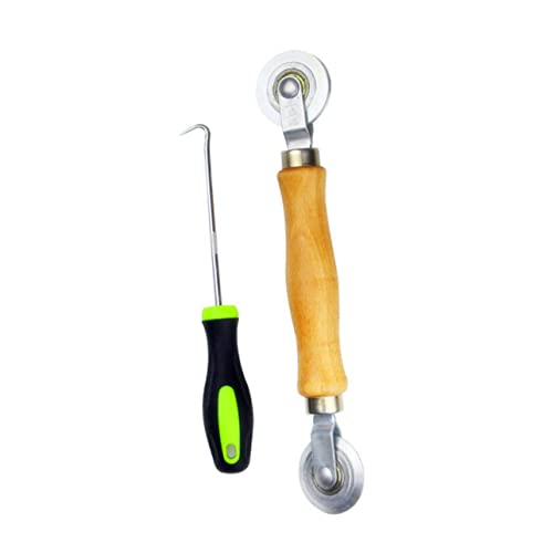 HOLIDYOYO 2 Stück Teiliges Fenstergitter Rollwerkzeug Set Installationskit für Mesh Bildschirme mit Robustem Holzgriff und Langlebigem Design für Fenster und Türgitter HOLIDYOYO 2 Stück Teiliges Fenstergitter Rollwerkzeug Set Installationskit für Mesh Bildschirme mit Robustem Holzgriff und Langlebigem Design für Fenster und Türgitter von HOLIDYOYO