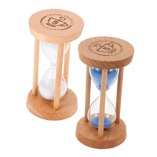 HOLIDYOYO 2 Stück Teiliges Minuten mit Holz Glas Design Präzise Tischuhr für Küche Büro Schreibtisch Multifunktionale Sandtimer deko für Kochen Lernen Zeitmanagement HOLIDYOYO 2 Stück Teiliges Minuten mit Holz Glas Design Präzise Tischuhr für Küche Büro Schreibtisch Multifunktionale Sandtimer deko für Kochen Lernen Zeitmanagement von HOLIDYOYO