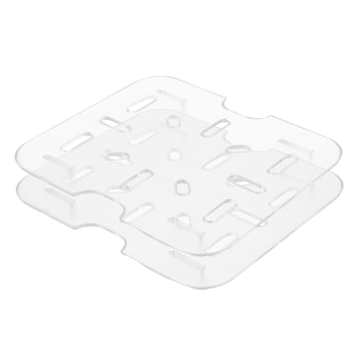 HOLIDYOYO 2 Stück Teiliges Transparentes Obstablage aus Robustem Kunststoff mit Effektivem Abflusssystem Langlebiges Küchendrainboard für Frisches Obst und Gemüse Praktisches Küchenzubehör von HOLIDYOYO