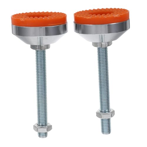 HOLIDYOYO 2 Stück Teiliges Verstellbares Nivellierfuß Carbonstahl Drehbare Schwerlast-Basis Øxmm rutschfeste Maschinenfüße für Werkbänke und Industrielle Geräte bis Tragkraft von HOLIDYOYO