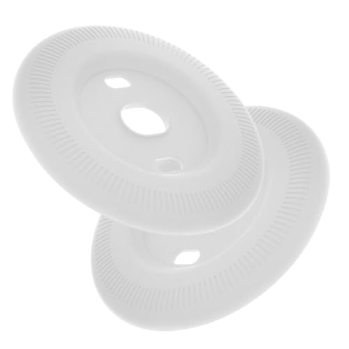 HOLIDYOYO 2 Stück Thermostat Wandplatte Schutzset aus Silikon Weiß Kompatibel mit Nest Thermostat Schmutzabweisend Leicht zu Reinigen Modernes Design für Nahtlose Integration und Stilvolle von HOLIDYOYO