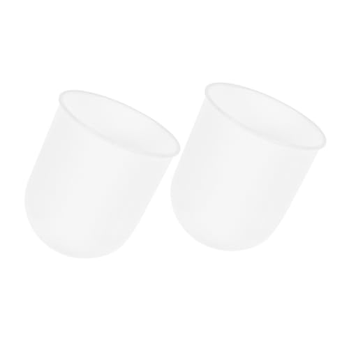 HOLIDYOYO 2 Stück Toilettenbürstenhalter Kunststoff Kompakter Toilettenbürstenbecher Platzsparend Leichter Toilettenbürstenaufbewahrer für Bad Praktischer Klobürstenhalter ohne Bohren von HOLIDYOYO