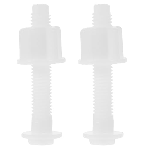 HOLIDYOYO 2 Stück Toilettensitz Schrauben Ersatz aus Langlebigem Pom Kunststoff Befestigungsschrauben für Alte Toilettendeckel Robust und Kompatibel für Wc Reparatur von HOLIDYOYO
