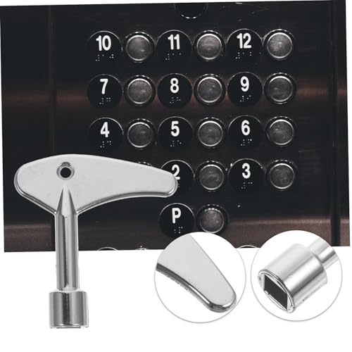 HOLIDYOYO 2 Stück Universeller Elevator Türschlüssel mit Radiator Wasserzähler schlüsselfunktion Robuste Ausführung Kompatibel mit Vielfältigen Aufzugssystemen Praktisches von HOLIDYOYO