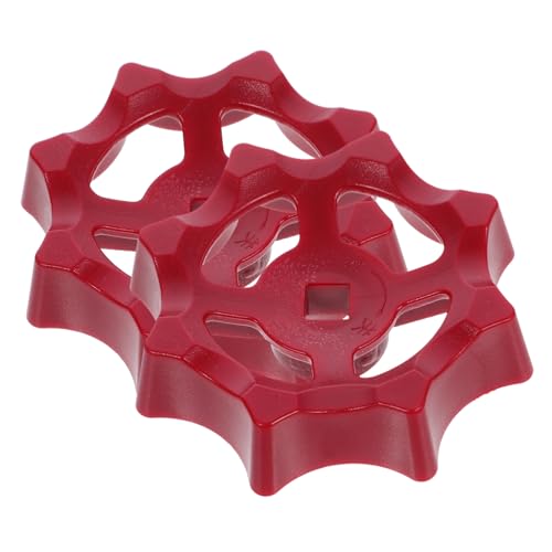 HOLIDYOYO 2 Stück Ventil Handrad mit Quadratischem Loch Absperrventil Griff für Gartenzubehör und Außenzapfstellen Hochwertiger Kunststoff Rot Langlebig und Praktisch HOLIDYOYO 2 Stück Ventil Handrad mit Quadratischem Loch Absperrventil Griff für Gartenzubehör und Außenzapfstellen Hochwertiger Kunststoff Rot Langlebig und Praktisch von HOLIDYOYO
