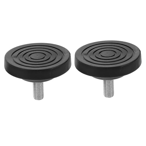 HOLIDYOYO 2 Stück Verstellbare Möbel nivellierfüße rutschfeste Gummi Pads Geräuschdämmend Robuste Tischnivellierer für Fitnessgeräte Stühle Schränke Anti vibrationsschutz von HOLIDYOYO