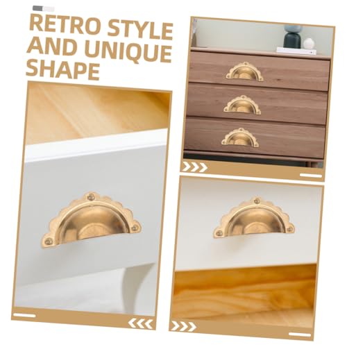 HOLIDYOYO 2 Stück Vintage Möbelgriffe aus Messing Robuste Schrank Schubladengriffe mit Einzigartigem Design Geeignet für Kleiderschränke Küchen Kommodentüren Einfache Montage HOLIDYOYO 2 Stück Vintage Möbelgriffe aus Messing Robuste Schrank Schubladengriffe mit Einzigartigem Design Geeignet für Kleiderschränke Küchen Kommodentüren Einfache Montage von HOLIDYOYO